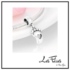 Charm piedino bambino cuore - charm,