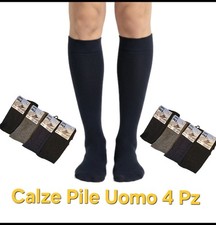 4 PAIA CALZE UOMO LUNGHE e
