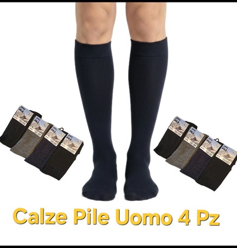 Paia calze uomo lunghe e - 4,