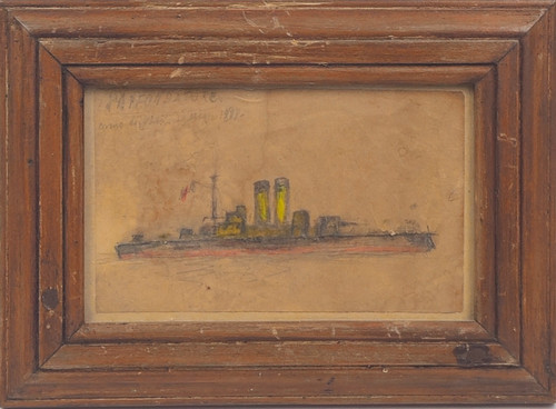 Disegno antico nave - disegno,