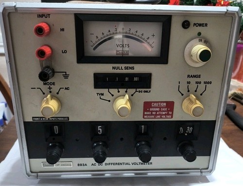 Voltmetro differenziale dc - differenziale, ac-dc