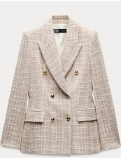 Giacca blazer doppiopetto Zara