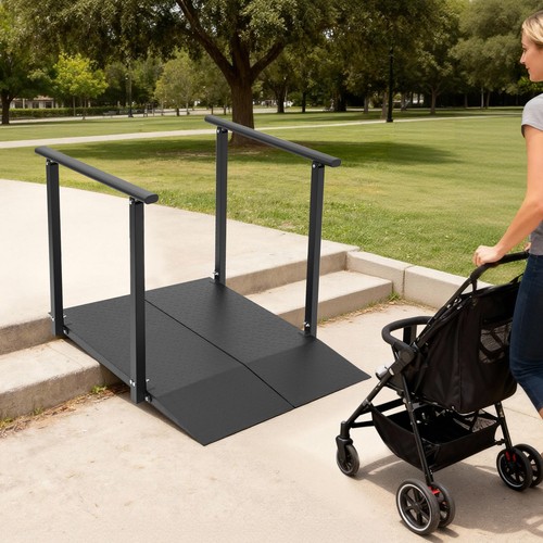 Rampa per sedie rotelle con - rampa,