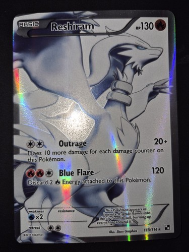 Carte pokémon reshiram - reshiram, full