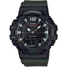 Orologio CASIO ILLUMINATOR HDC-700-3AVEF Silicone Verde Nero Chrono Timer