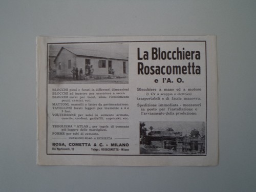 Advertising pubblicità 1936 - advertising,