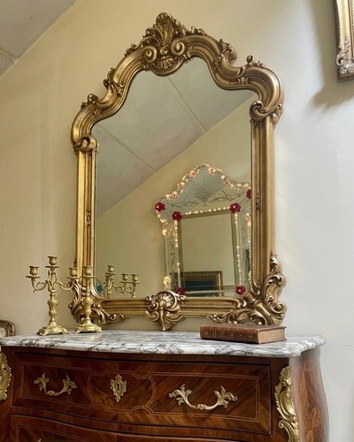 Specchio legno e foglia - in,