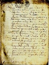 Manoscritto Su Pergamena 1720