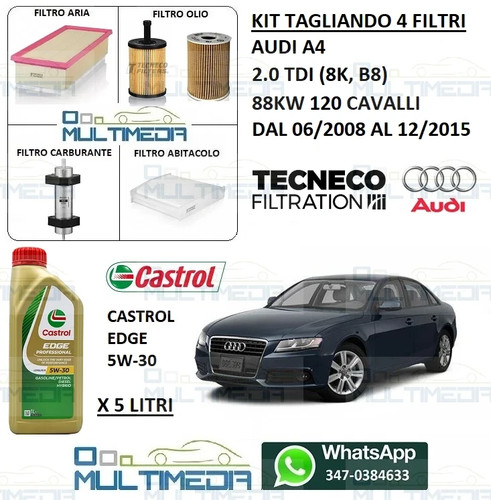Kit tagliando filtri - filtri, e