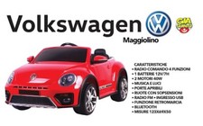 AUTO MACCHINA ELETTRICA PER BAMBINI VOLKSWAGEN NEW BEETLE 12 volt MAGGIOLINO