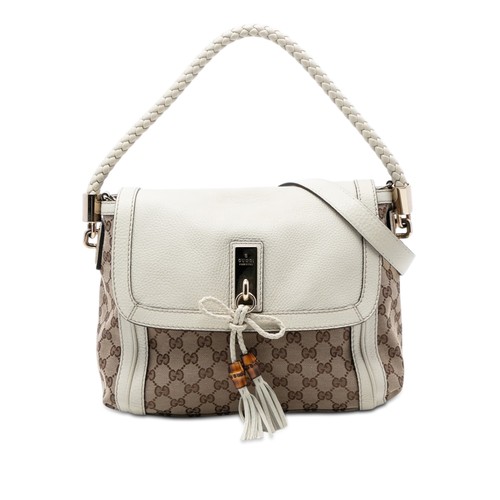 Gucci canvas bella flap - gucci, gg