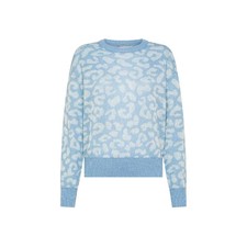 SUN 68 MAGLIONE LEOPARD CIELO