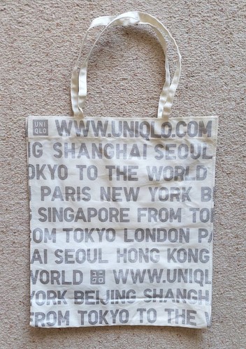 Uniglo borsa tote bag crema - bag,