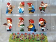 Gnomi mestieri  1992 - serie completa con cartina - sorpresine kINDER -  