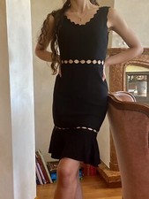 Blugirl Blumarine  NWOT Knit black  Dress IT 40  D34/36 US 4 ( S)