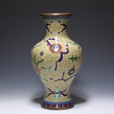 Vaso cloisonné cinese cento