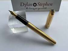 Parker Sonnet Gold Plated fountain pen 18K gold medium nib