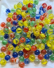 150+50 BIGLIE DI VETRO 1.6cm BELLISSIME e RARE..Anni 70-80-90..da COLLEZIONE