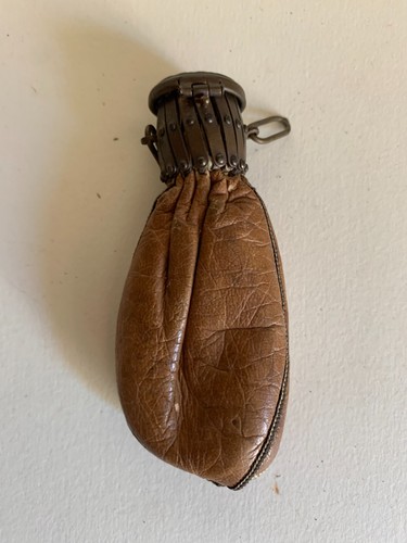 Portamonete sacca pelle - portamonete,