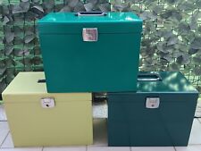 CASSETTA CASSETTE N 3PORTA ATTREZZI  OGGETTI FOLDER METALLO LAMIERA FERRO  70 80