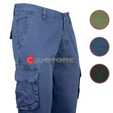 Pantalone uomo cargo cotone