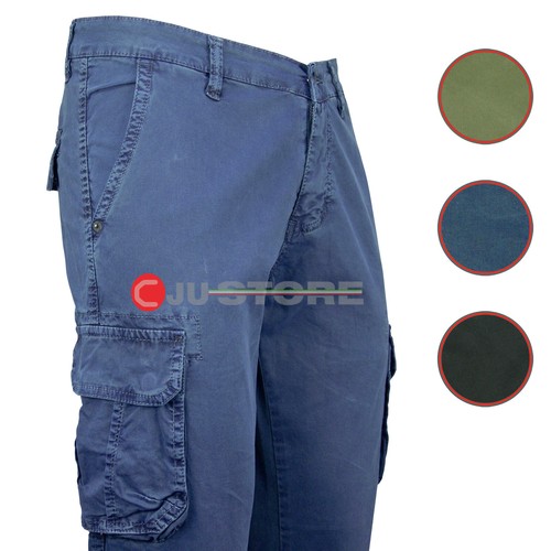 Pantalone uomo cargo - , cotone