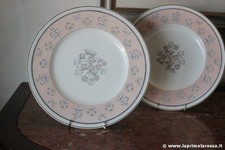ANTICO PIATTO INGLESE IN PORCELLANA WEDGWOOD CON FIORI COLORE ROSA  EPOCA 900