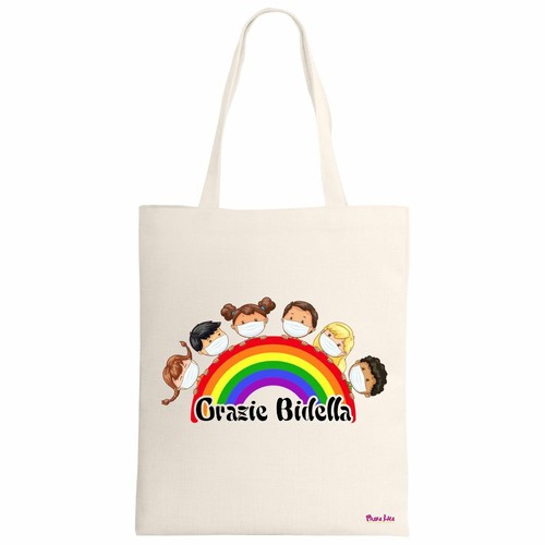 Borsa poliestere ecru 34x39 - borsa,