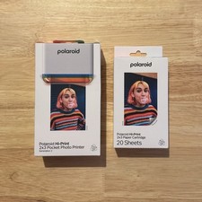 Stampante fotografica Polaroid Hi-Print 2x3 a colori Gen 2 + foglio carta PACCHETTO nuovo SIGILLATO