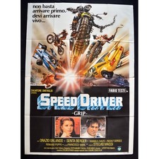 manifesto SPEED DRIVER grip Fabio Testi Senta Berger Moto Cross Race A186