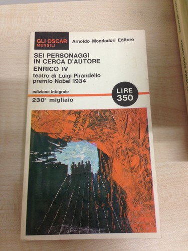 Libro sei personaggi - libro,
