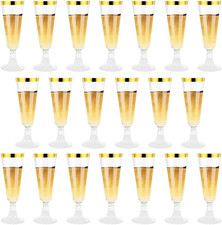 Bicchieri Flute Plastica per Vino, Set Di Bicchieri Di Plastica per Champagne Co