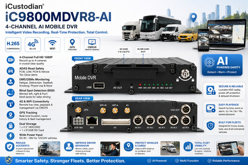 Ic9800mdvr 4ch mobile - 4ch,