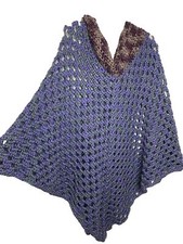 Hand Crocheted Poncho ONE SIZE