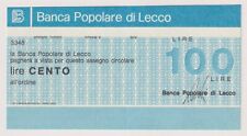 Miniassegni  Lecco - 100 lire (retro 150) PROVA - descrizione all'interno #7