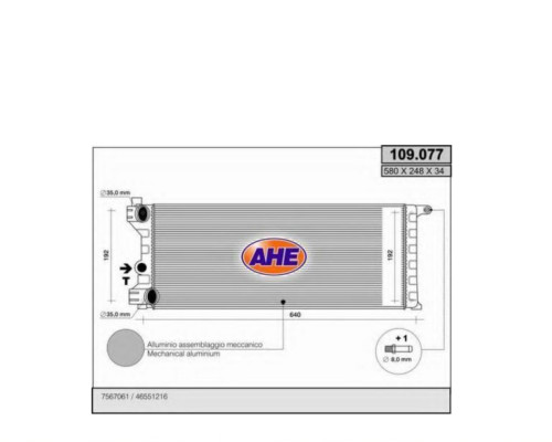 Radiatore raffredamento motore - radiatore,