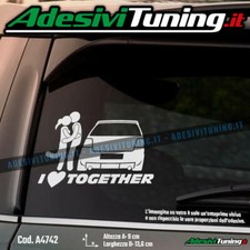 Adesivo I love together VW
