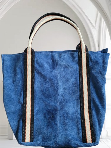 Borse pelle blu - blu, scamosciato