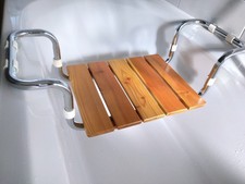 SEDILE IN LEGNO CON TELAIO IN