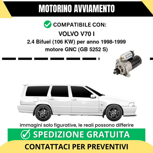 Motorino avviamento volvo - volvo, v70