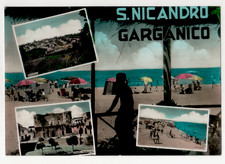 A2 CARTOLINA  SAN NICANDRO GARGANICO 3............VEDUTE VIAGGIATA  ANNI 60