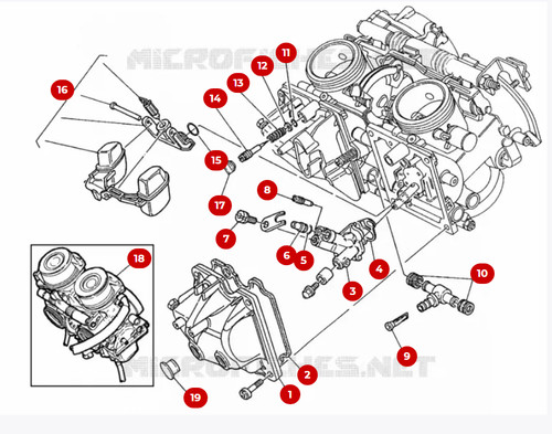 Ducati ring carburatore - 2x,