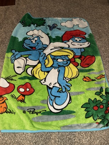 Puffi peyo coperta papà - coperta,