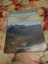 Libro Atlante Di Geografia Con Carte Fisiche Politiche tematiche e Notizie ecc