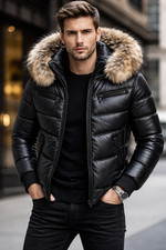 Giubbotto imbottito in vera