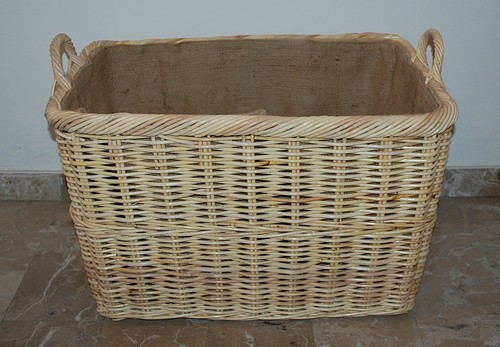 Cesto portalegna giunco con