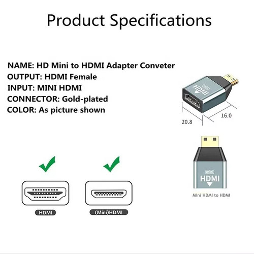Adattatore mini hdmi - mini, a