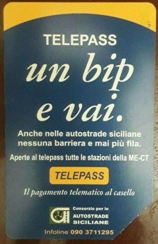 Scheda telefonica telepass - telefonica,