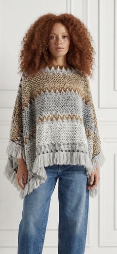 Poncho maglia giacca uncinetto