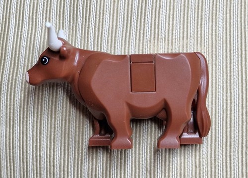 Lego figure mini marrone - marrone, mucca